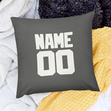 Custom Dark Grey White Pillowcase