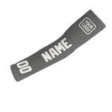 Custom Dark Grey White Arm Sleeve