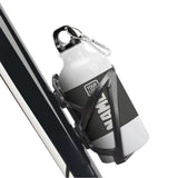 Custom Dark Grey White Sports Bottle