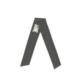 Custom Dark Grey White Headband