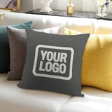 Custom Dark Grey White Pillowcase