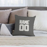 Custom Dark Grey White Pillowcase