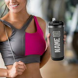 Custom Dark Grey White Stainless Steel Water Cup