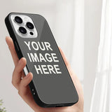 Custom Dark Grey White Phone Case
