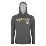 Custom Dark Grey Khaki UV-Hoodie