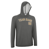 Custom Dark Grey Khaki UV-Hoodie