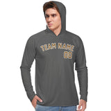 Custom Dark Grey Khaki UV-Hoodie