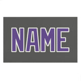 Custom Dark Grey Light Purple Beach Towel