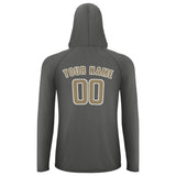 Custom Dark Grey Light Khaki UV-Hoodie