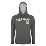 Custom Dark Grey Light Yellow UV-Hoodie