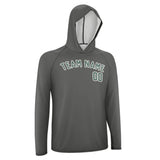 Custom Dark Grey Blue Green UV-Hoodie