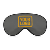 Custom Dark Grey Yellow Sleep Mask