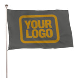 Custom Dark Grey Yellow Flag