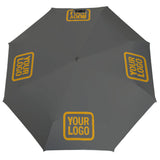 Custom Dark Grey Yellow Automatic Umbrella