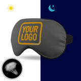 Custom Dark Grey Yellow Sleep Mask