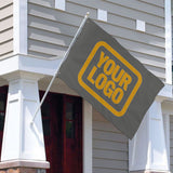 Custom Dark Grey Yellow Flag
