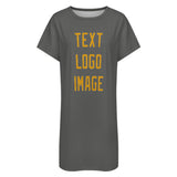 Custom Dark Grey Yellow Nachthemd
