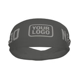 Custom Dark Grey Gray Sports headband