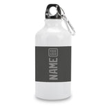 Custom Dark Grey Gray Sports Bottle