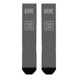 Custom Dark Grey Gray Knee-High Sock