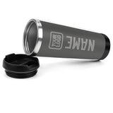 Custom Dark Grey Gray Stainless Steel Water Cup