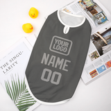 Custom Dark Grey Gray Pet Vest