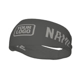 Custom Dark Grey Gray Sports headband