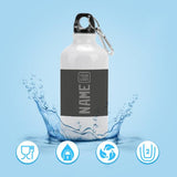 Custom Dark Grey Gray Sports Bottle