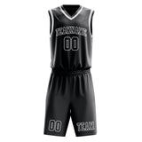 Custom Dark Grey Dark Grey Basketball Set