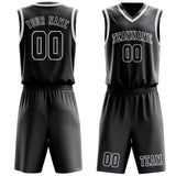 Custom Dark Grey Dark Grey Basketball Set