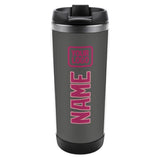 Custom Dark Grey Pink Stainless Steel Water Cup