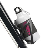 Custom Dark Grey Pink Sports Bottle