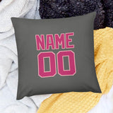 Custom Dark Grey Pink Pillowcase