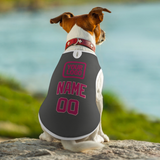 Custom Dark Grey Pink Pet Vest