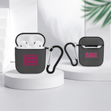 Custom Dark Grey Pink AirPods Case