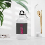 Custom Dark Grey Pink Sports Bottle