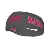 Custom Dark Grey Pink Sports headband