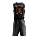 Custom Dark Grey Khaki Basketball Set