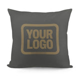 Custom Dark Grey Light Khaki Pillowcase