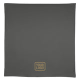 Custom Dark Grey Khaki Square Table Cloth