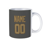 Custom Dark Grey Light Khaki Mug