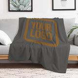 Custom Dark Grey Khaki Blanket