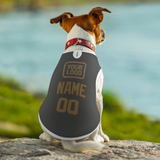 Custom Dark Grey Light Khaki Pet Vest