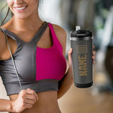 Custom Dark Grey Light Khaki Stainless Steel Water Cup