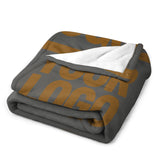 Custom Dark Grey Khaki Blanket