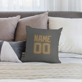 Custom Dark Grey Light Khaki Pillowcase