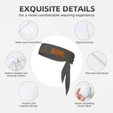 Custom Dark Grey Orange Headband