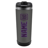 Custom Dark Grey Purple Stainless Steel Water Cup