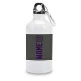 Custom Dark Grey Purple Sports Bottle