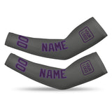 Custom Dark Grey Purple Arm Sleeve
